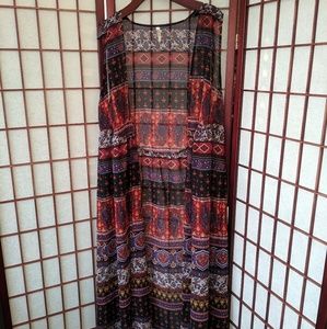 Sheer Bohemian Maxi Duster